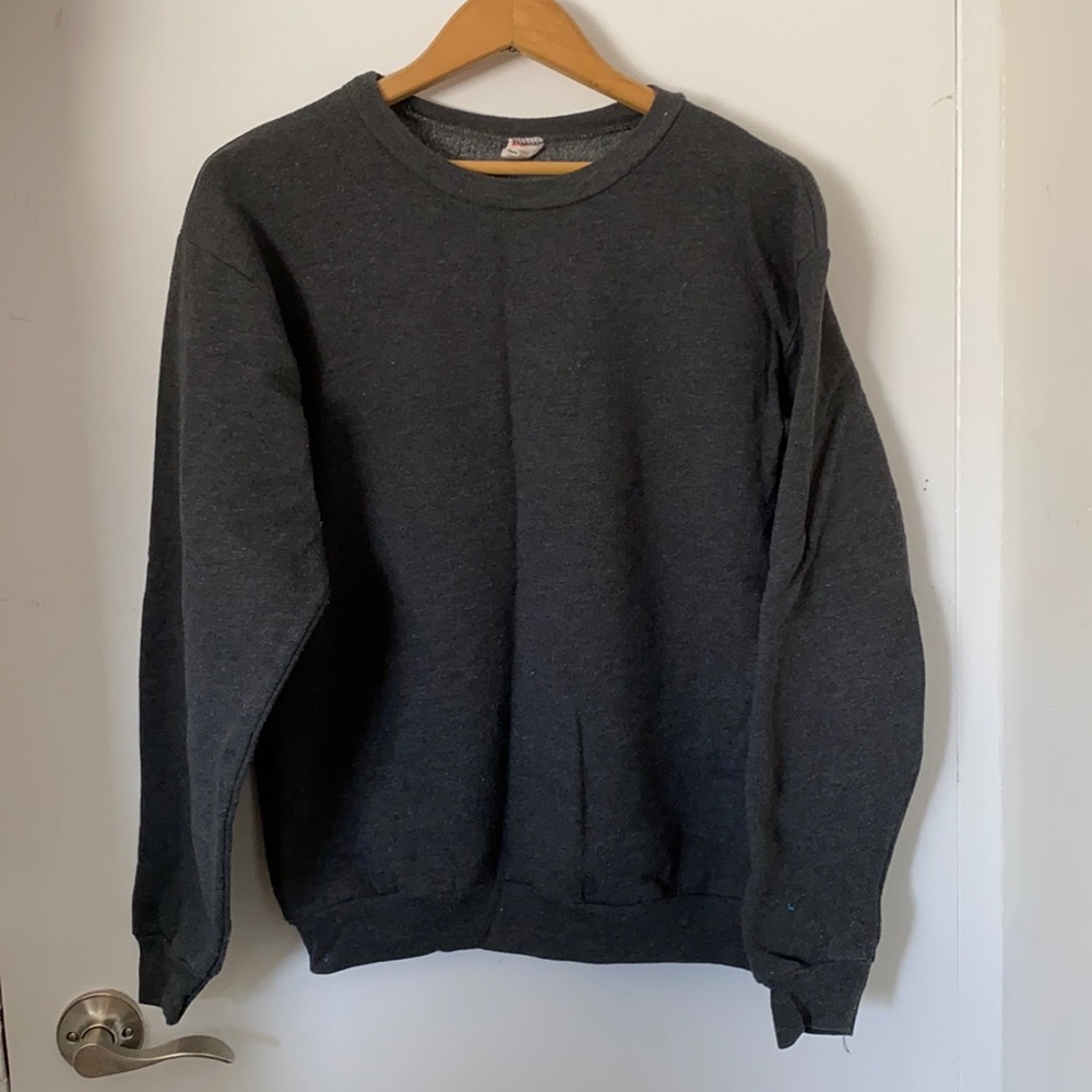🌿 Grey Crew Neck Sweater